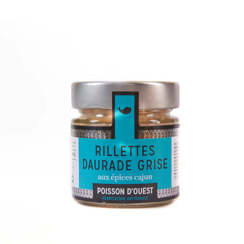 Pot en verre Rillettes de Daurade grise aux épices cajun