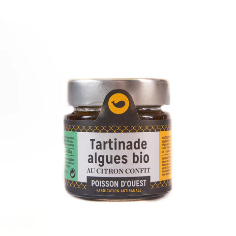 Pot en verre Tartinade d'algues bio au citron confit
